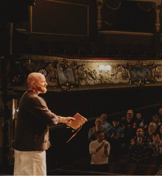 Credo in hand, Theatre Royal Wakefield.